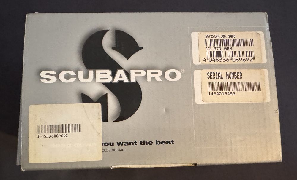 Regulator oddechowy, automat Scubapro MK25 Evo /S600