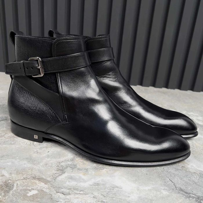 Louis Vuitton Ankle Boots Strap Чоловічі черевики шкіра оригінал 42.5