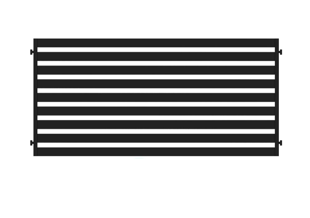 Brama wjazdowa dwuskrzydłowa Nowoczesna NEPTUN 80 Ocynk+Ral