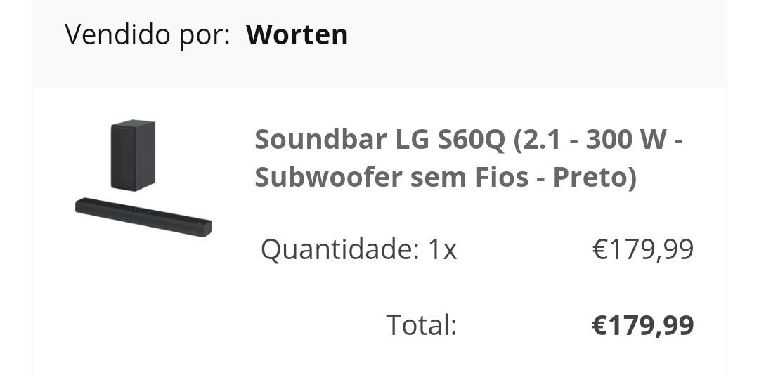 Barra com subofer LG NOVO com garantia. 300 w