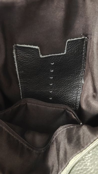 Shopper z frędzlami ,skóra włoska