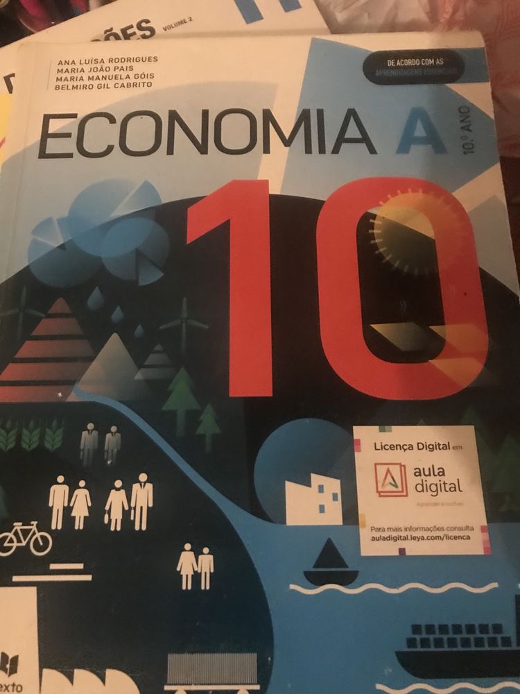 Conjunto Caderno de atividades Economia A e livro de apoio