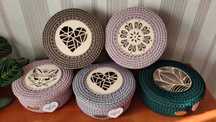 Koszyczek ręcznie wykonany szydełkiem, handmade, koszyk na szydełku