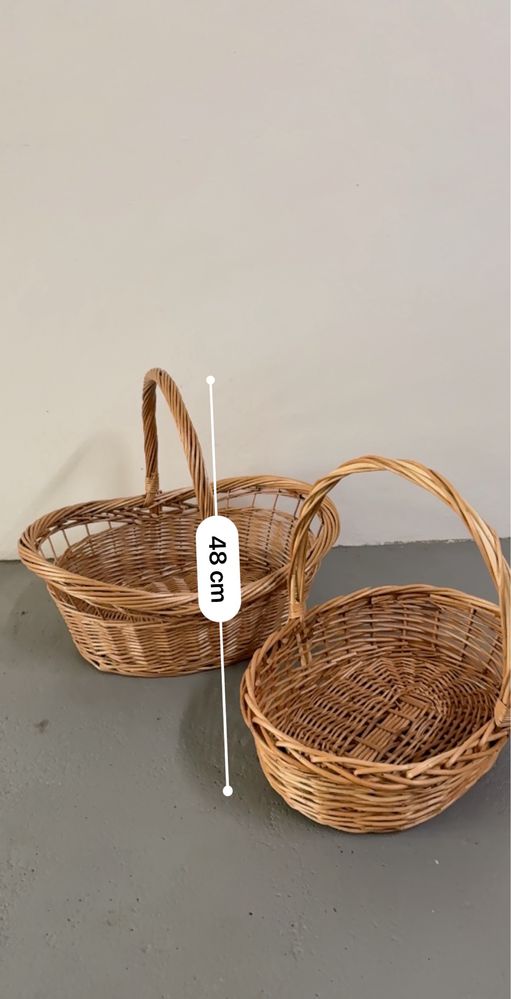 Cestas em vime artesanal