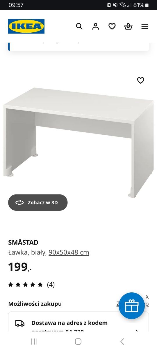 Biurko smastad dla małego dziecka ikea smastad ławka, skrzynia