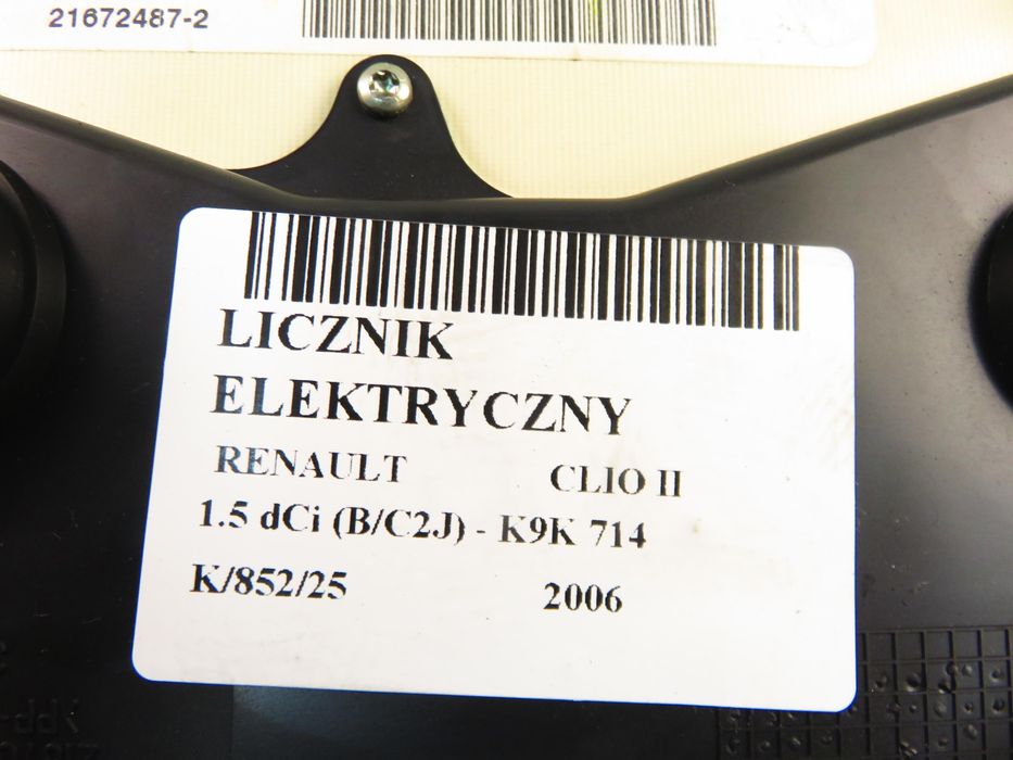 Licznik Renault Clio II 1.5 Dci 68 - K9k 714