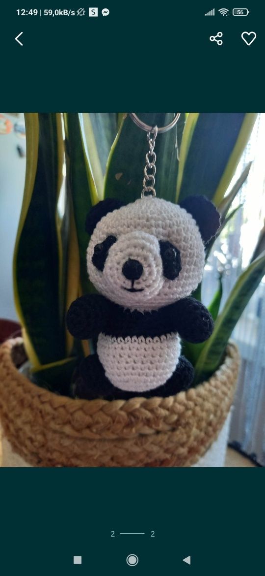 Panda brelok zawieszka