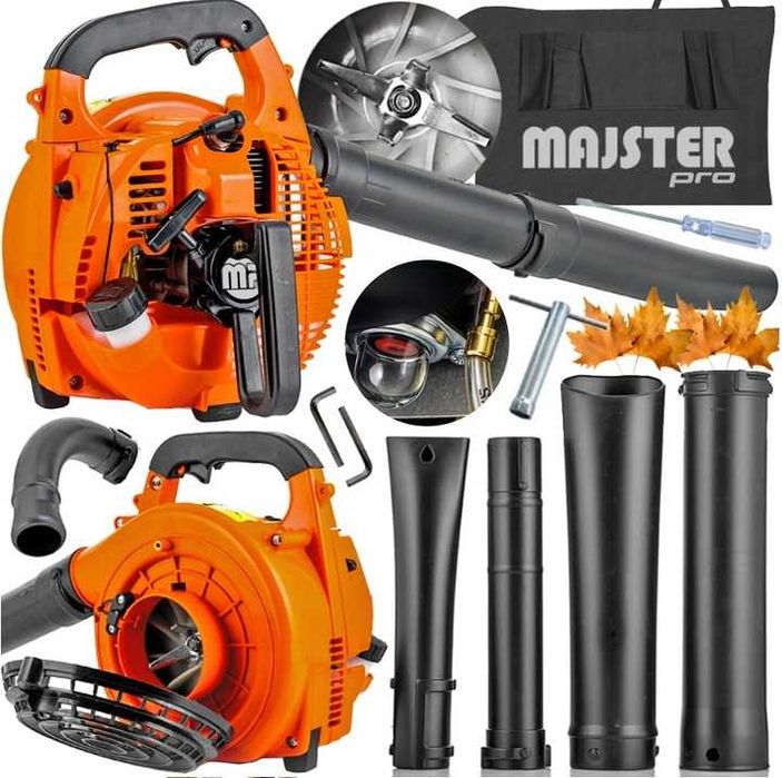 Dmuchawa spalinowa odkurzacz do liści 3w1 z rozdrabniaczem 1.5kW 45L