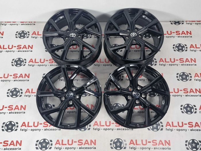 NOWE alufelgi TOYOTA 18" 5x114,3 Auris Yaris Cross CH-R RAV-4 - Czarne