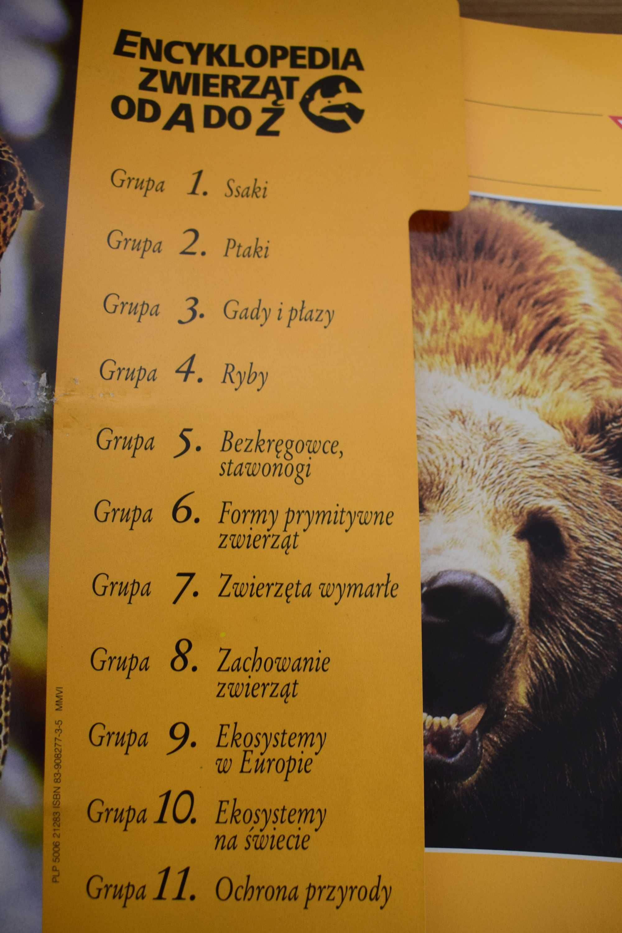 Encyklopedia zwierząt - od A do Z , w segregatorze .