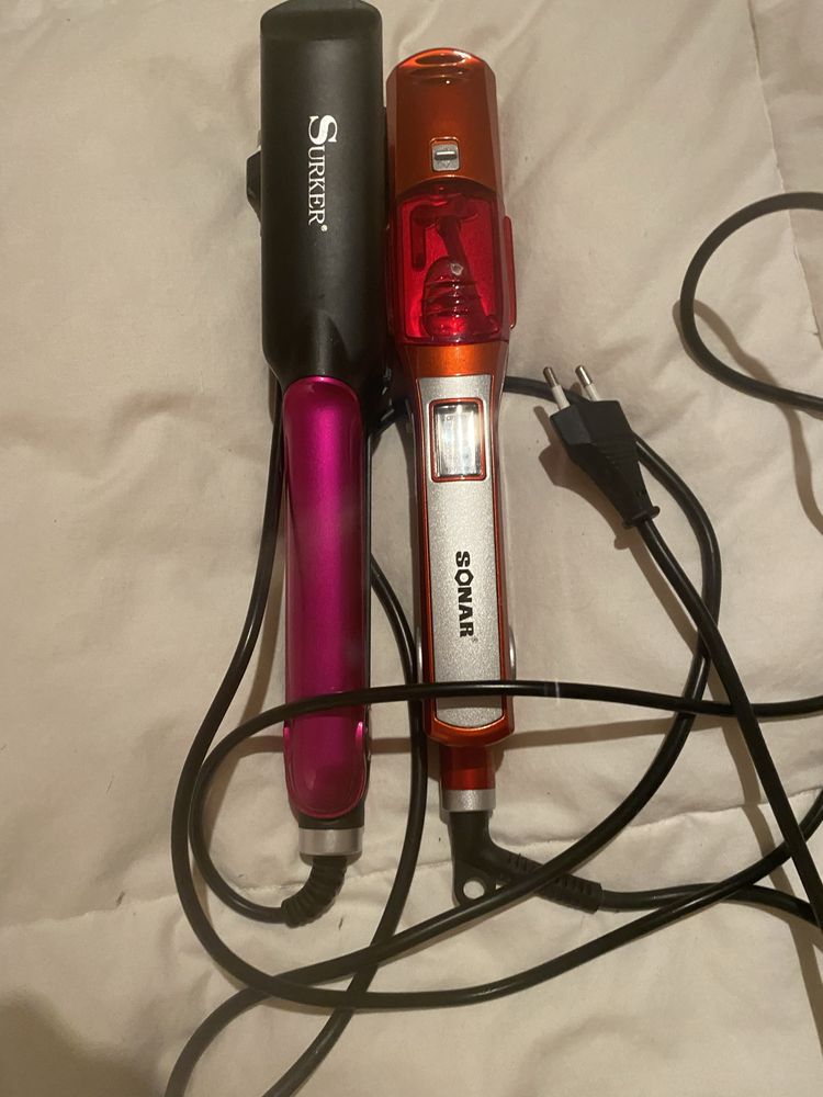 Duas pranchas de cabelo praticamente novas