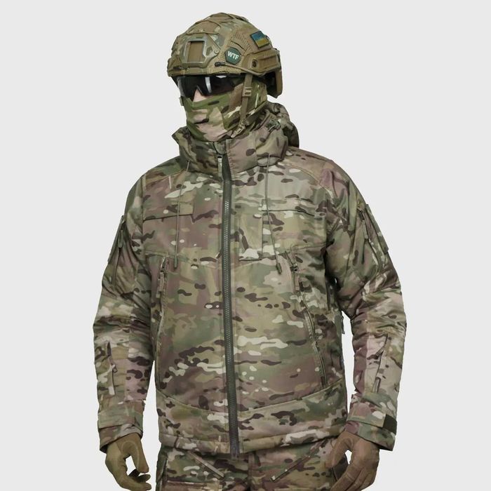 Тактична зимова куртка UATAC Multicam Hard Membrane Climashield Apex