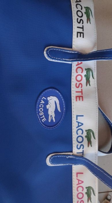 Torebka damska niebieska | LACOSTE |