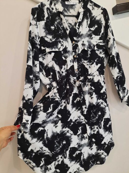 Wysokogatunkowa sukienka  szmizjerka Unika Paris butik CantyTM.