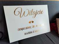 Tablica powitalna - ślub, urodziny
