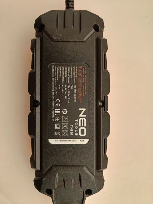 Розумний зарядний пристрій Neo tools 6 - 12v 4a підтримка Lifepo4 / Ge
