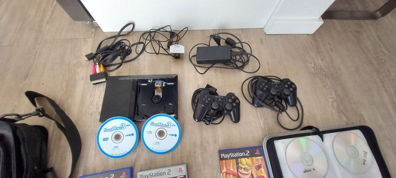 Ps2+swap magic+yey toy+ 4 campainhas buzzfull extras