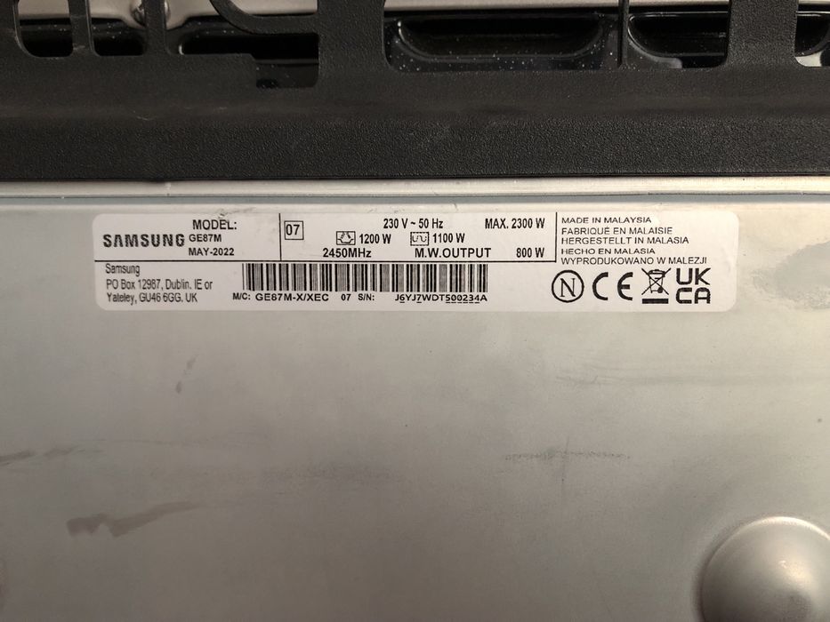 Mikrofalowka z grillem samsung