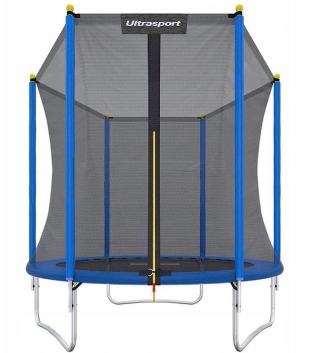 Ultrasport trampolina ogrodowa 183cm 6FT, szary, do 100kg
