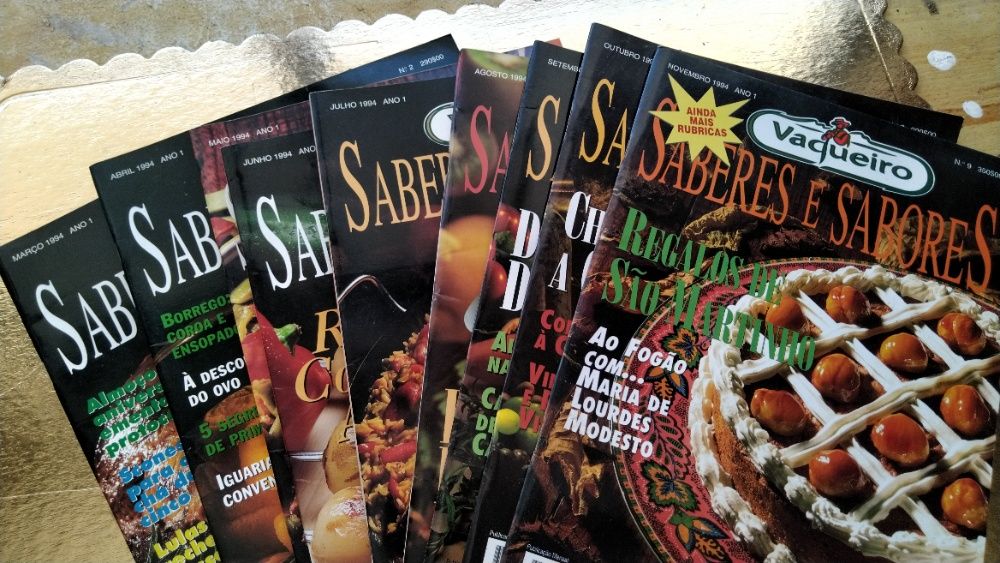 Saberes e Sabores - Revistas Vaqueiro - Primeiros 9 números.