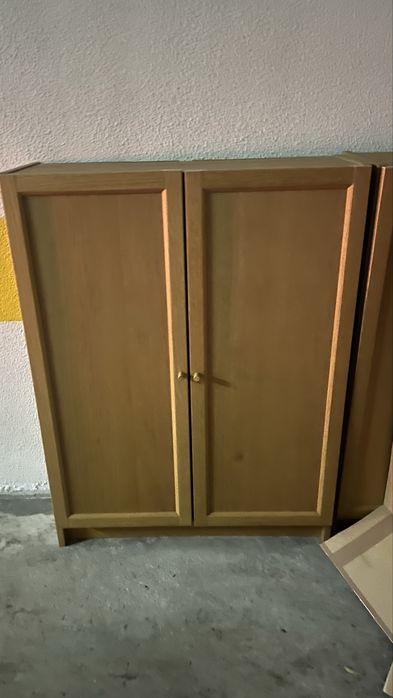 2 armarios para escritorio amadeirado da Ikea Billi Oxberg