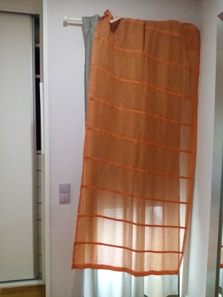 Conjunto de 2 cortinados organza