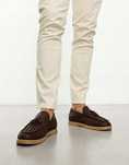 Asos Design 46 Brązowe Skózane Loafersy H16351