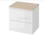 Szafka z blatem 59.5x45x75 cm podumywalkowa biała-dąb
Cersanit Modo