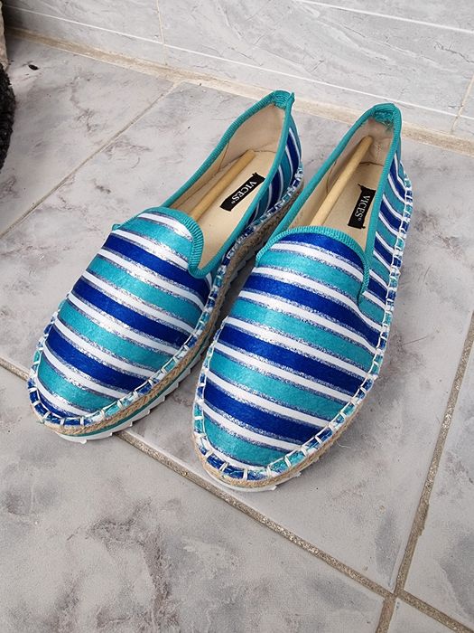 Эспадрильи голубые женские 36 размер