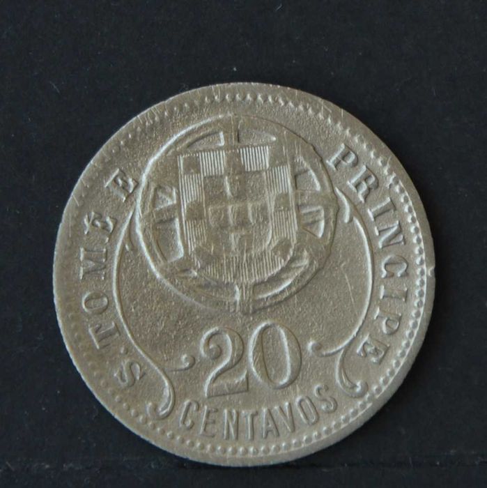 São Tomé e Príncipe 20 centavos 1929 - olx X10043