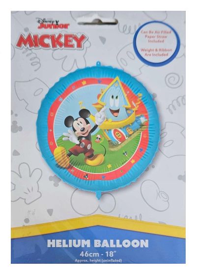 Balon foliowy okrągły MICKEY 46 cm napełnienie helem