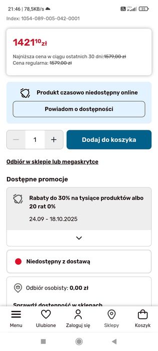 Niebieska szafa Nowa