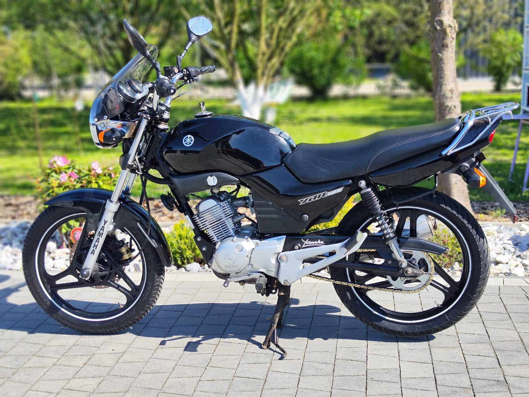 Yamaha YBR 125 Czarna Sportowy Wydech Nowy Gaźnik Opony Transport