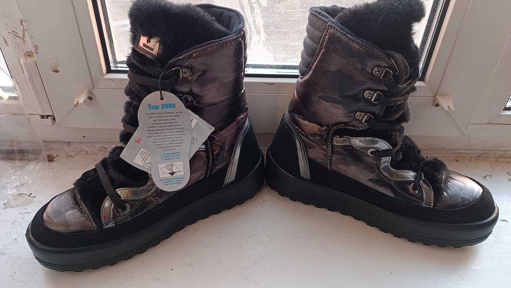 Нові черевики дутики зимові водонепроникні Skandia.Оригінал.Р 38.24 см