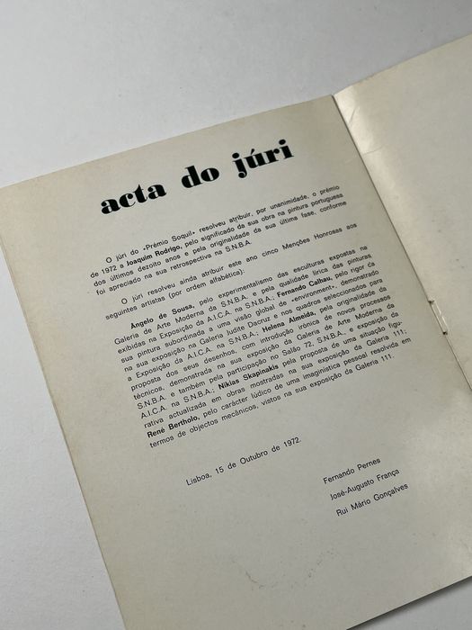 Publicação Prémio de Artes Plásticas Soquil de 1972 - Artistas Vários