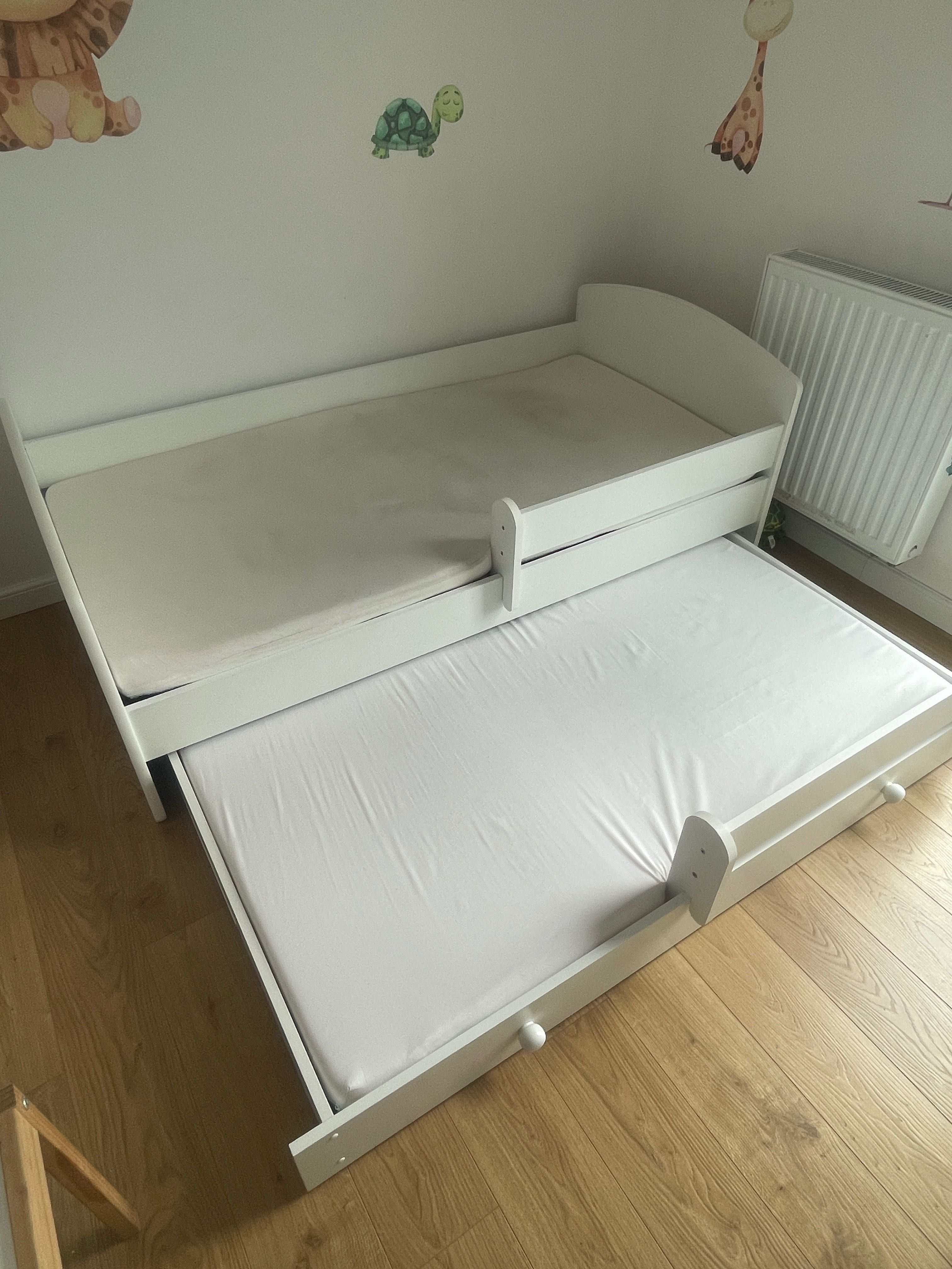 Łóżko dziecięce dwuosobowe wysuwane