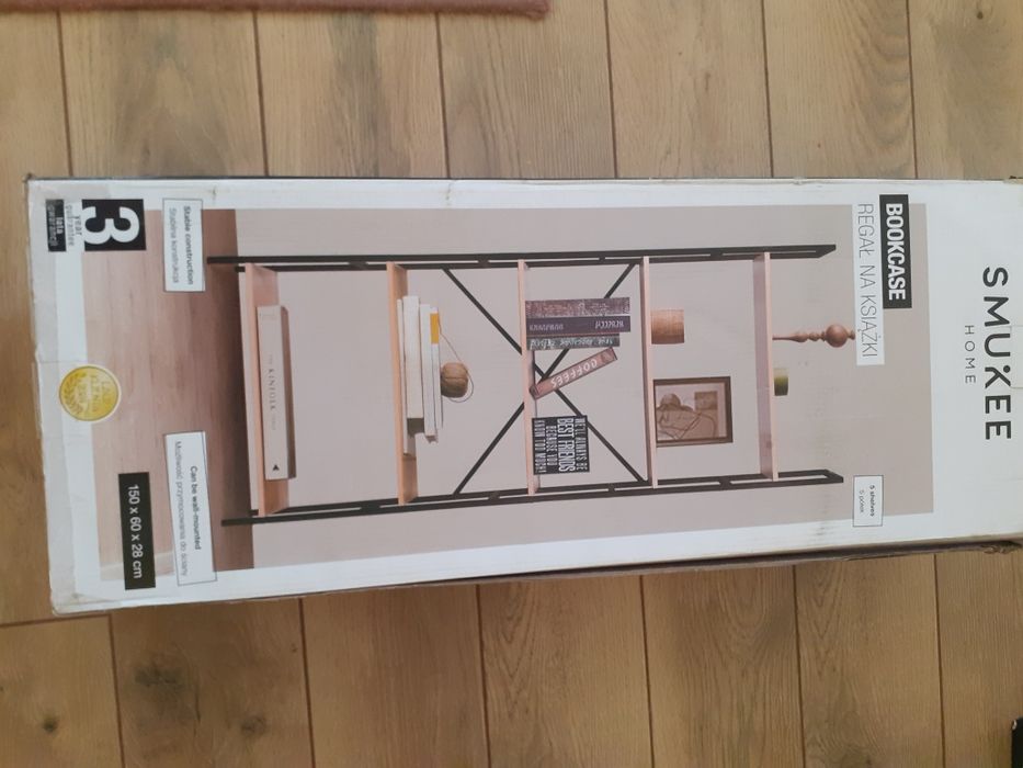 Półka/regał Smukee Home CZARNA - Tanio !!!