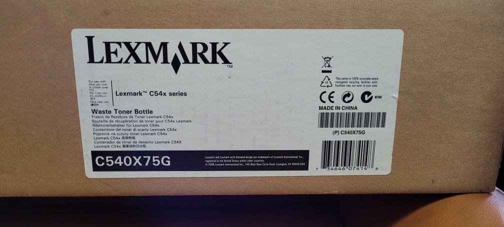 Pojemnik na zużyty toner LEXMARK C540X75G