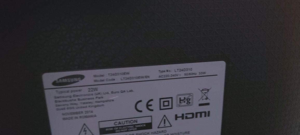 Telewizor samsusng , monitor LT24D310