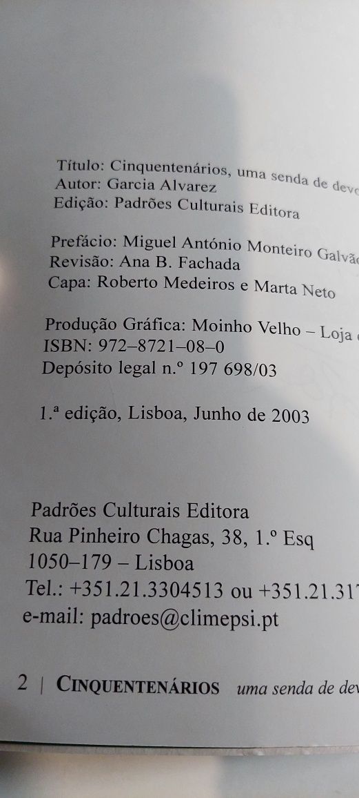 Cinquentenários, Uma Senda de Devoção - Garcia Alvarez (2003)