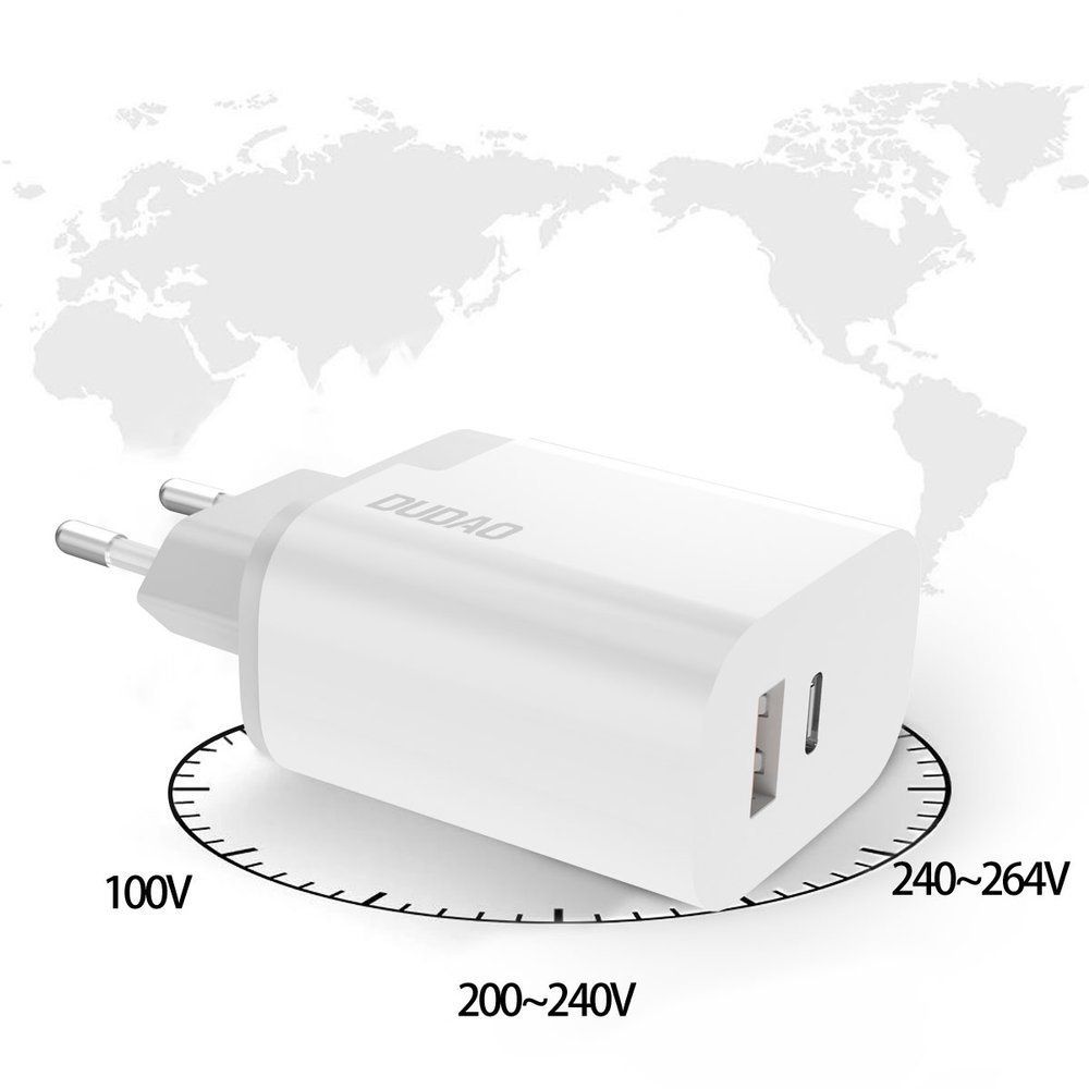 Ładowarka Sieciowa Usb / Usb Typ C 3.0 3A 22,5W