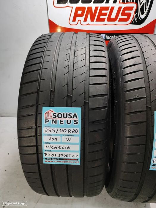 2 pneus semi novos 255-40r20 michelin - oferta dos portes