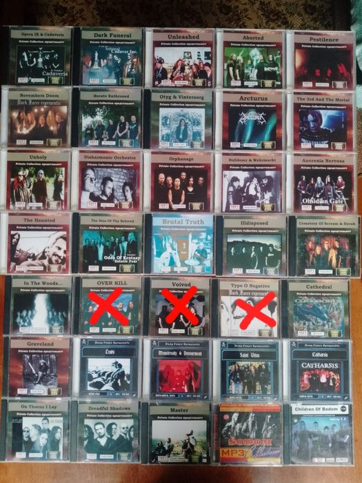 Продаються mp3 диски рок та метал.