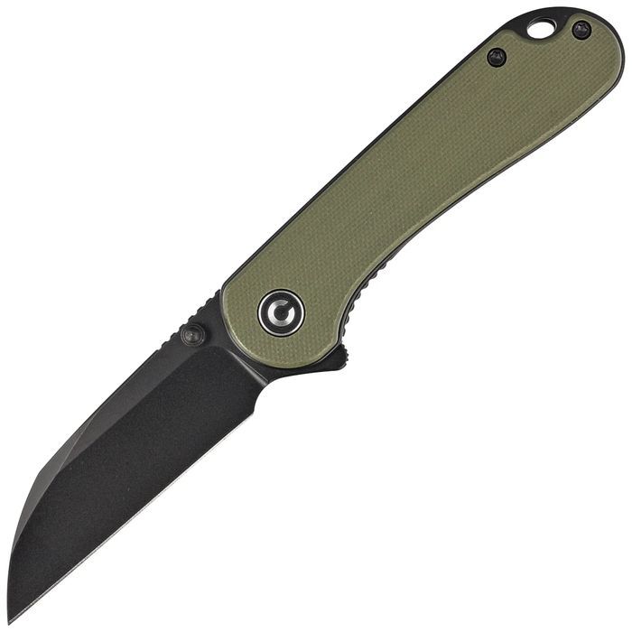 Nóż składany Civivi Elementum Wharncliffe OD Green G10, Black Nitro-V
