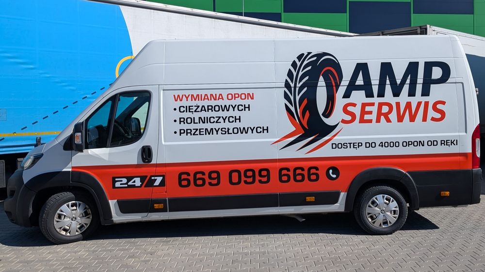 Mobilny serwis wulkanizacyjny TIR , Rolnicze 24/7 Mobilne EV ladowanie