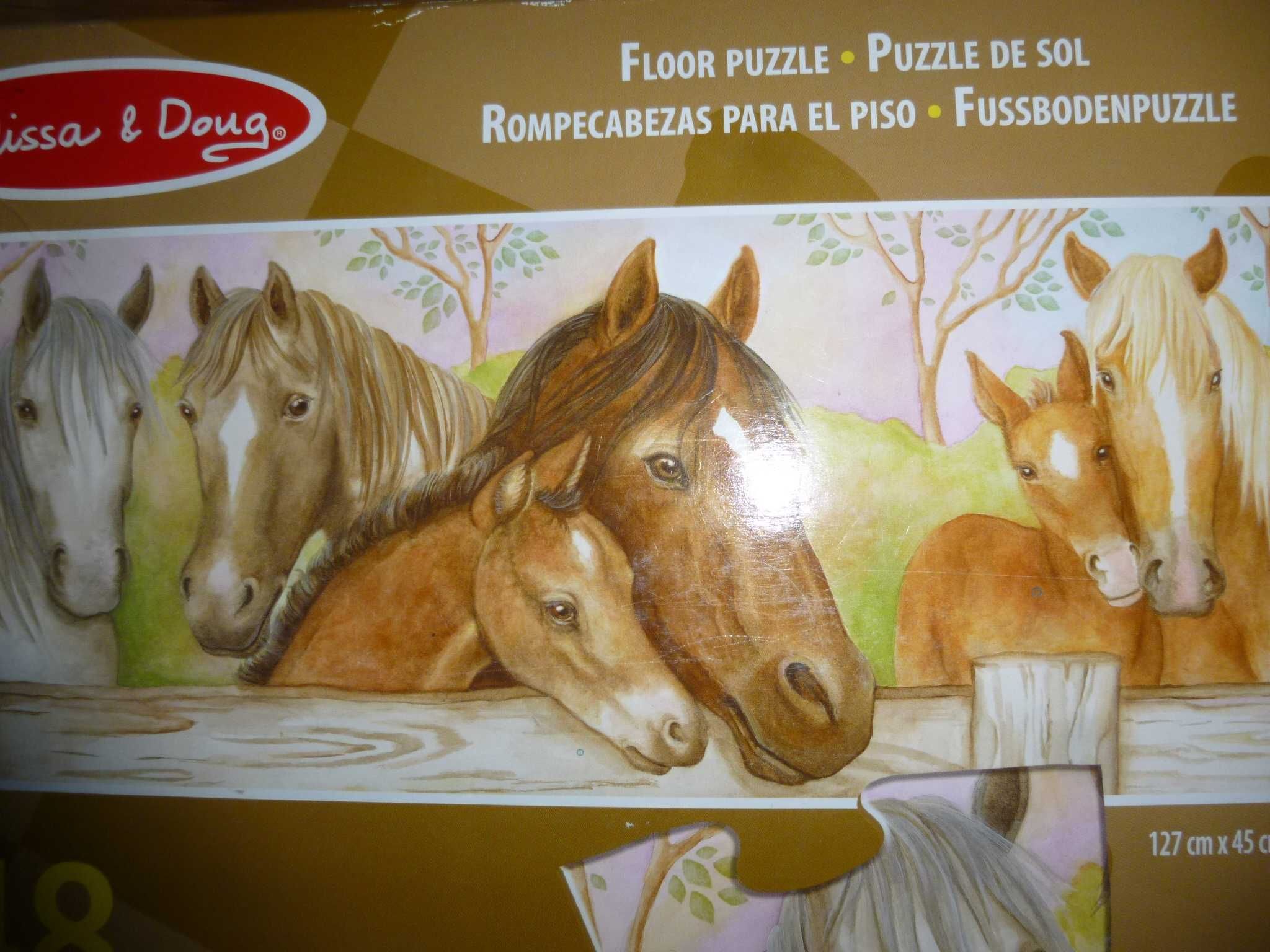 Melissa & Doug Floor puzzle, konie -48 el.