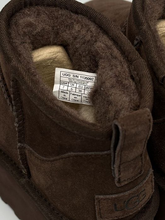 УГГІ‼️UGG Ultra Mini Platform Brown PREMIUM , уггі жіночі , зимові