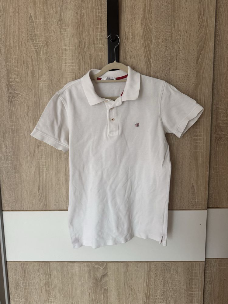 Koszulka Polo Carolina Herrera M Slim Fit damska biała designer logo