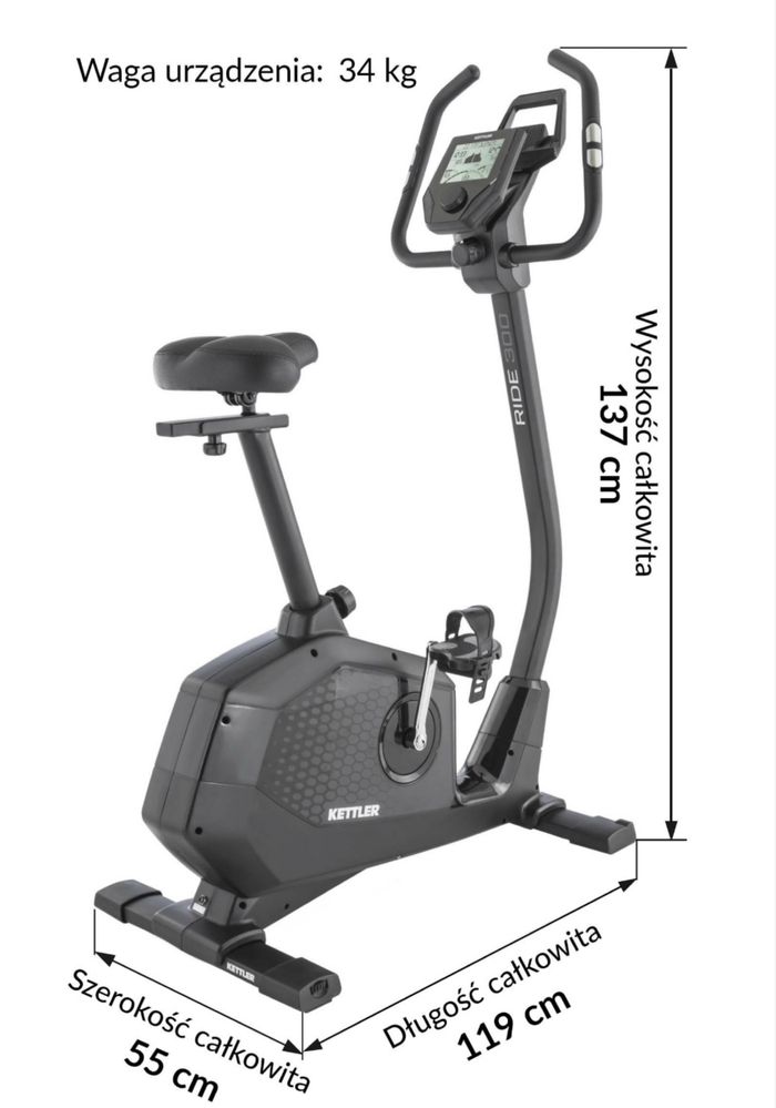 Kettler Ride 300 rower stacjonarny