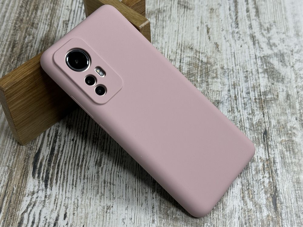 Не пачкаются! Чехол Silicone Case на Xiaomi 12/ 12X. Микрофибра чохол